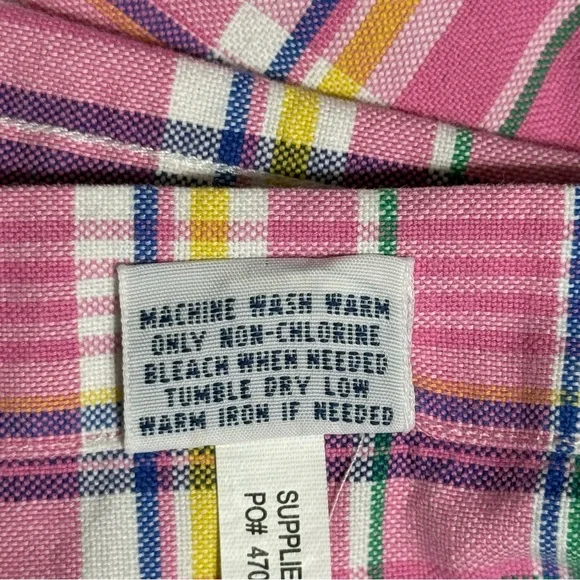 Ralph Lauren Vibrant Pink Plaid Men's Casual Short Sleeve Size S Shirt Excellent - Picture 10 of 10